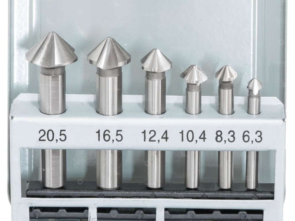 Kraftwerk Set Kegelsenker 6-teilig HSS (6.3 - 20.5 mm) Kraftwerk Set Kegelsenker 6-teilig HSS (6.3 - 20.5 mm)