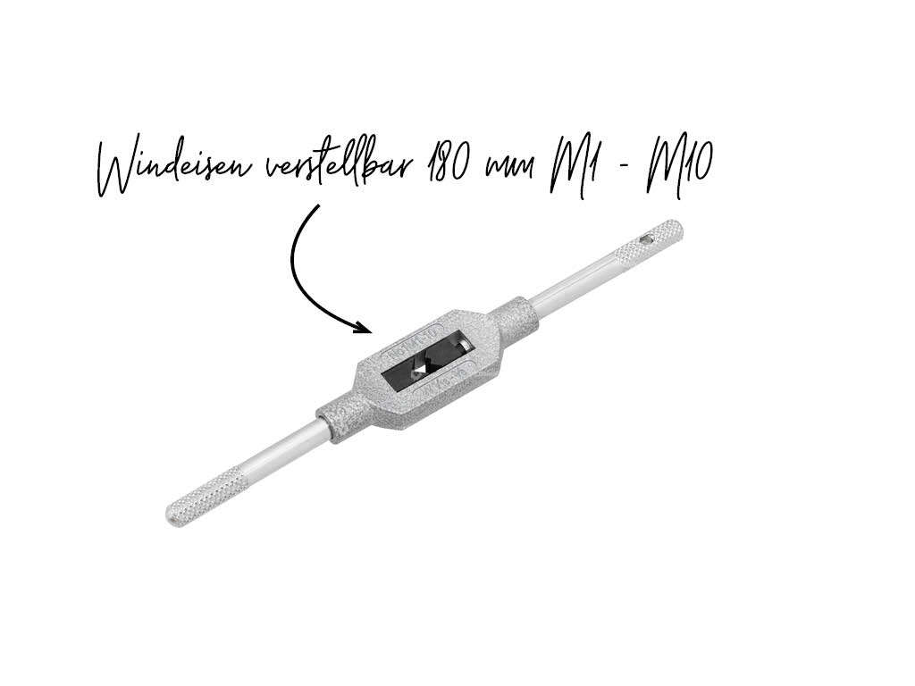 Windeisen verstellbar 180 mm M1 - M10 (No. 1) Windeisen verstellbar 180 mm M1 - M10 (No. 1)