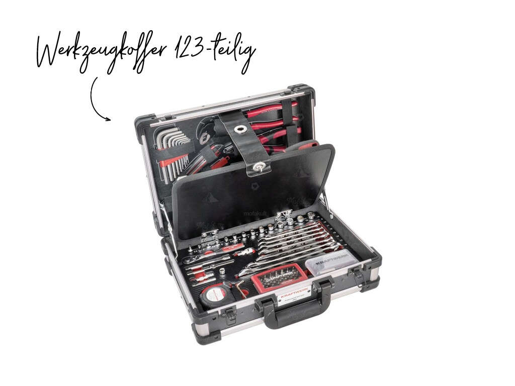Kraftwerk Werkzeugkoffer 123-teilig Alu Kraftwerk Werkzeugkoffer 123-teilig Alu