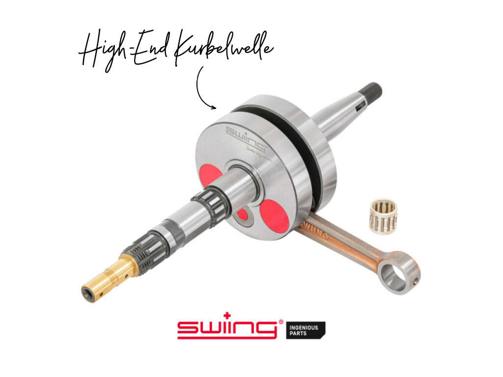 swiing® ingenious Kurbelwelle High-End 9.5 mm Zapfen | Puch ZA50 (Version 2.0) swiing® ingenious Kurbelwelle High-End 9.5 mm Zapfen | Puch ZA50 (Version 2.0)