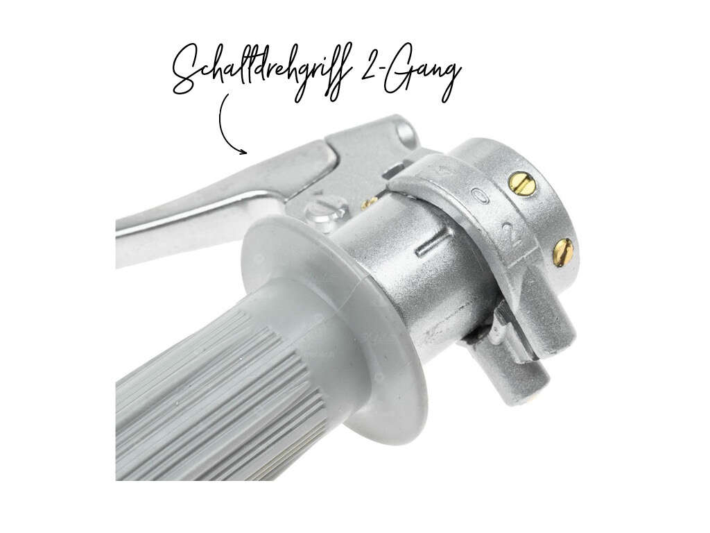 Schaltdrehgriff 2-Gang Oldtimer silber Schaltdrehgriff 2-Gang Oldtimer silber