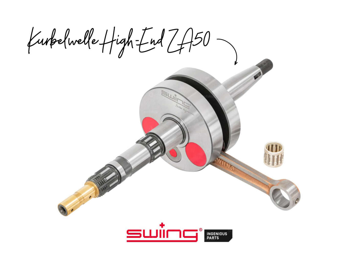 swiing® ingenious Kurbelwelle High-End 10.2 mm Zapfen | Puch ZA50 (Version 2.0)  swiing® ingenious Kurbelwelle High-End 10.2 mm Zapfen | Puch ZA50 (Version 2.0)