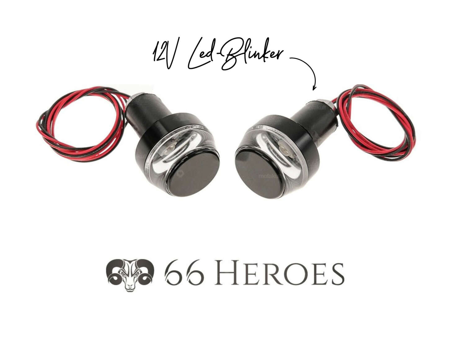 Set Blinker LED 12V DC schwarz (Montage am Lenker) Set Blinker LED 12V DC schwarz (Montage am Lenker)