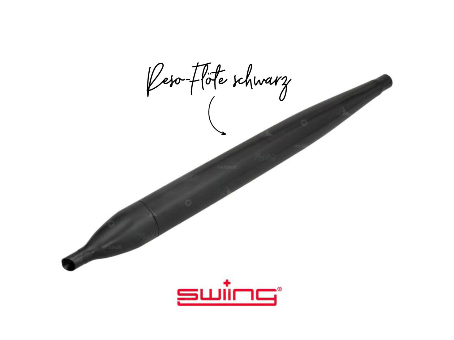 swiing Flöte Ø 28 / 70 mm schwarz (Resonanzauspuff) swiing Flöte Ø 28 / 70 mm schwarz (Resonanzauspuff)
