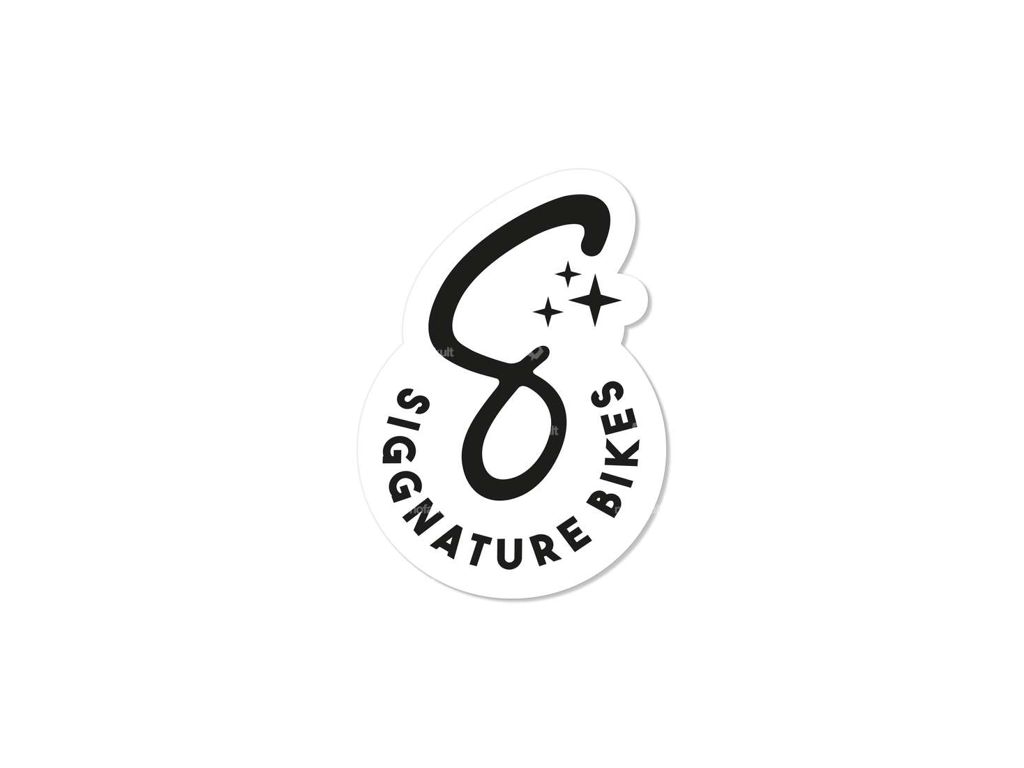 Adesivo per siglatura "S" 32 x 45 mm bianco Carousel Image 1