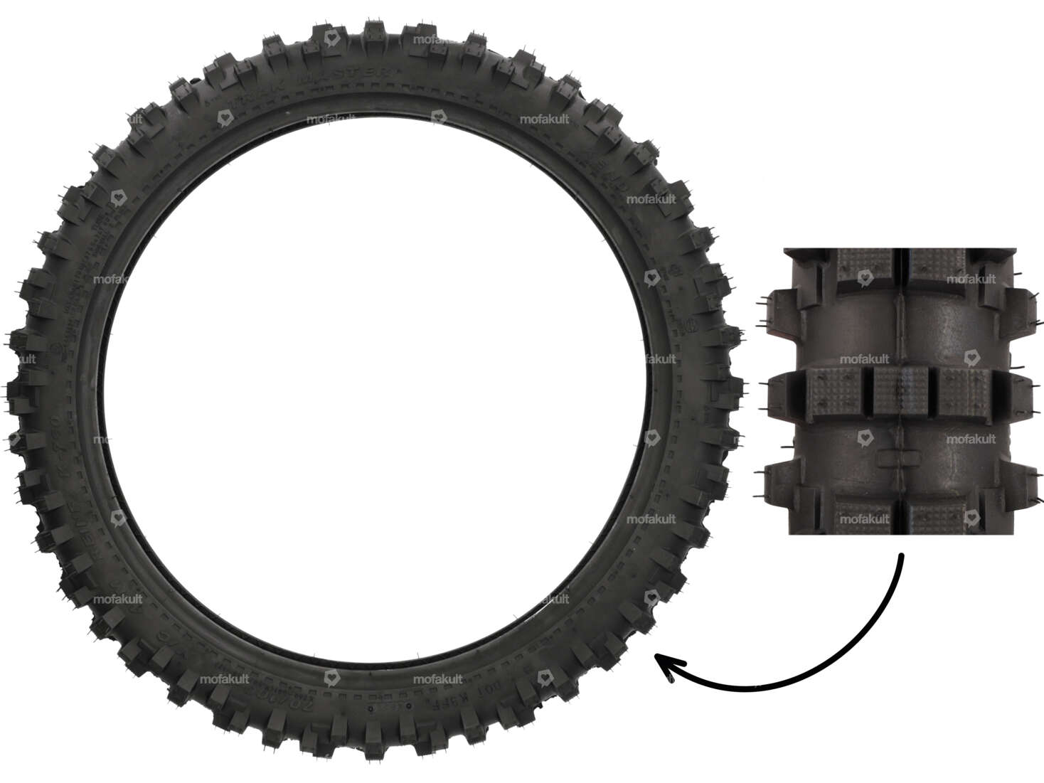KENDA 70/100 x 17" tires K-760 Trakmaster Motocross Carousel Image 1