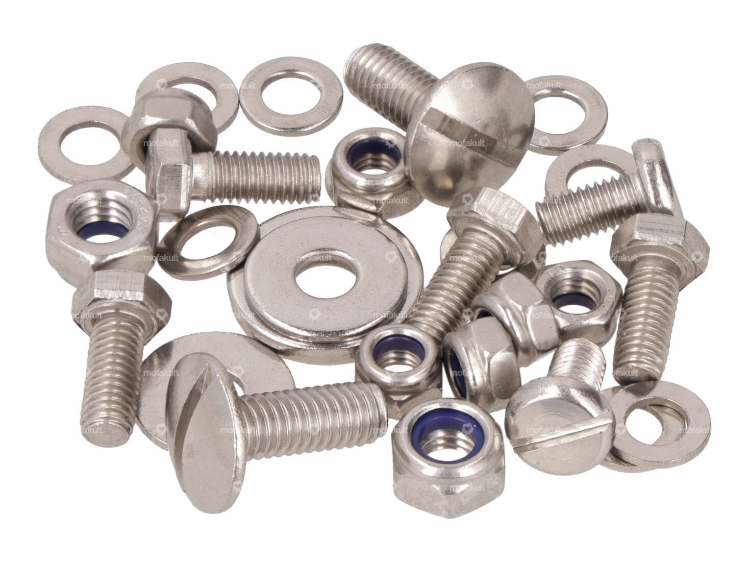 swiing® set di viti di rilancio parafango anteriore Inox | Puch X30, Supermaxi Carousel Image 1