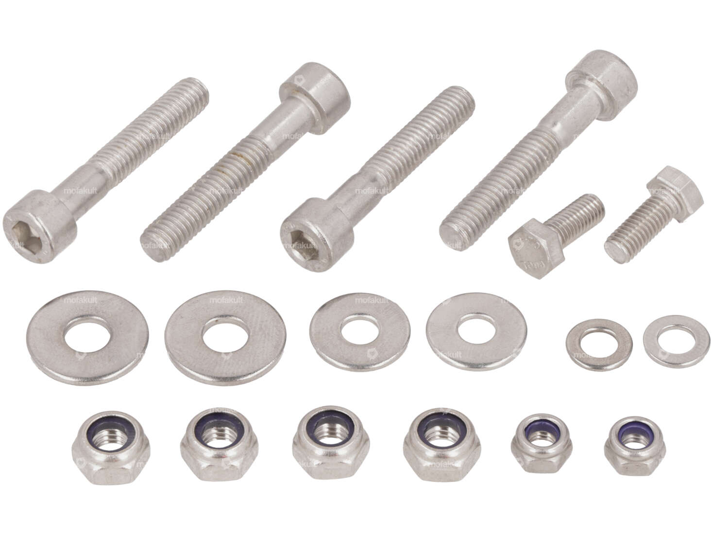 swiing® revival screw set front fender Inox | Pony Cross 521 Carousel Image 1