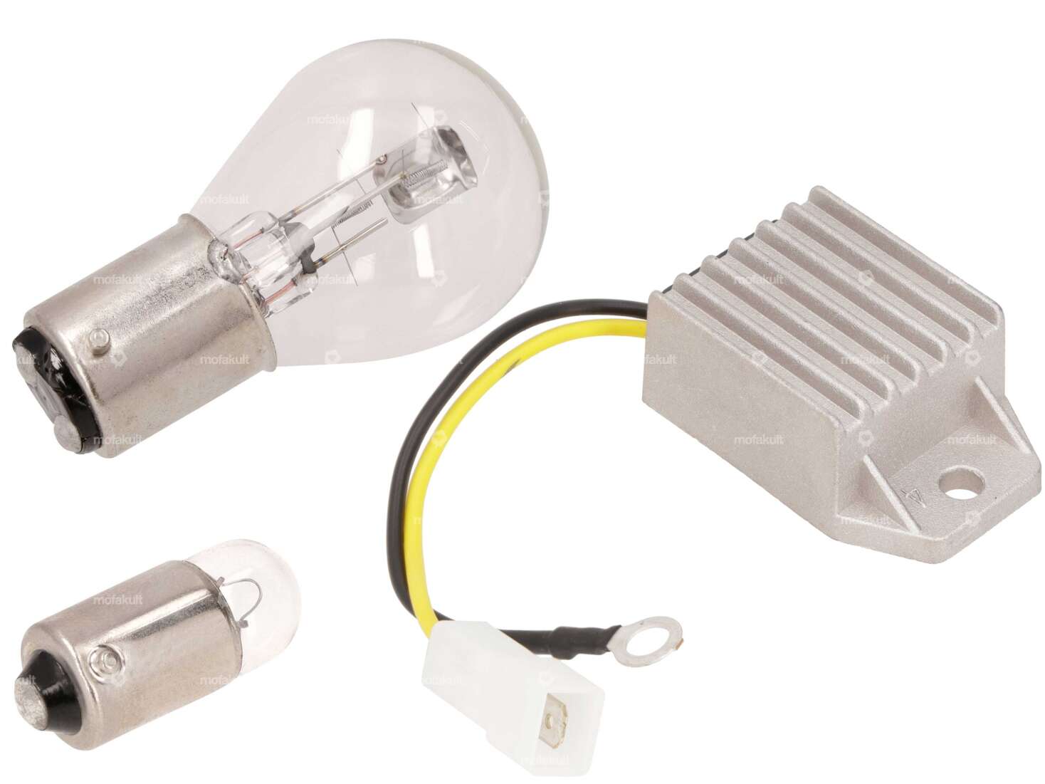 6V bulb set (BAX15d) with GPO voltage regulator | Puch Carousel Image 1
