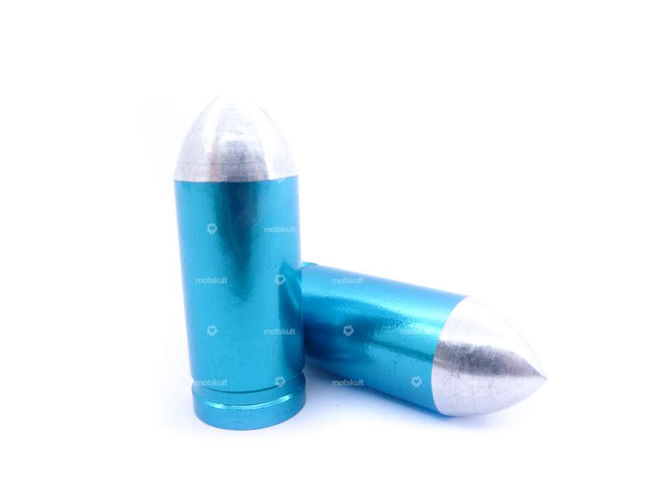 Cartuccia del tappo della valvola in alluminio blu / argento Carousel Image 2