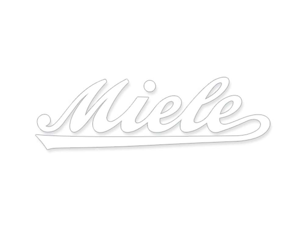 Miele water decal white (115 x 30 mm) Carousel Image 1