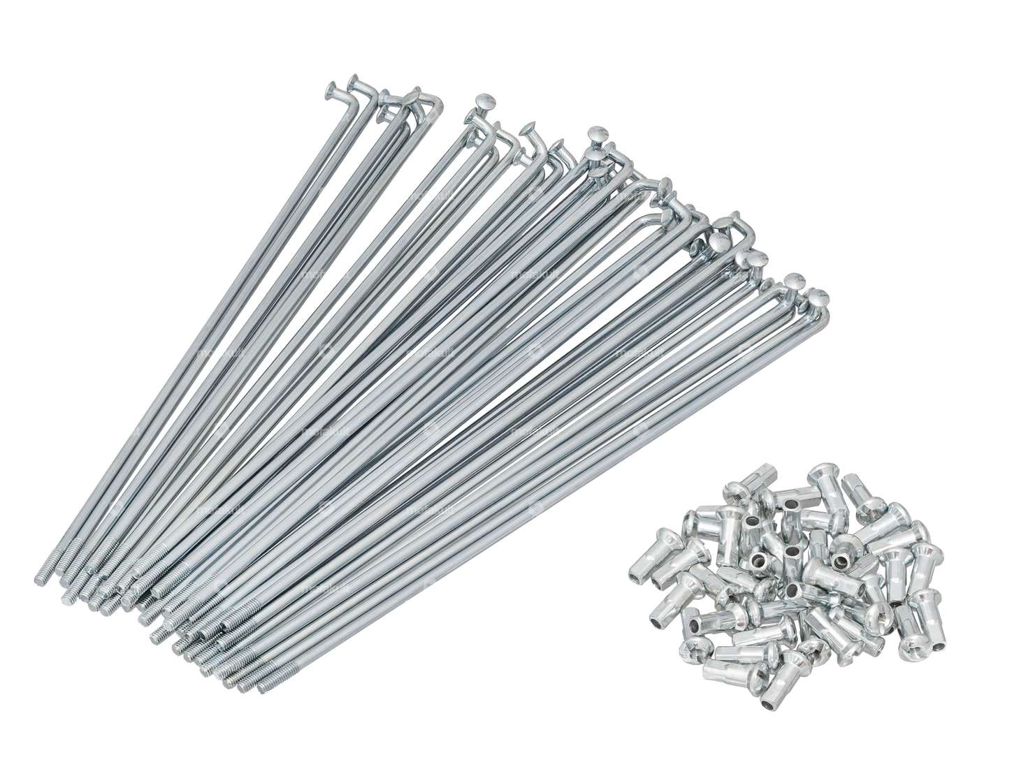 GPO Speichen-Set inkl. Nippel (2.9 x 177 mm) Stahl verzinkt Carousel Image 1