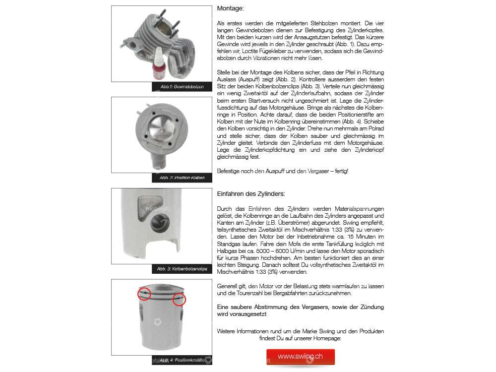 swiing® ingenious tuning cylinder 40 mm | Sachs 503 Carousel Image 5