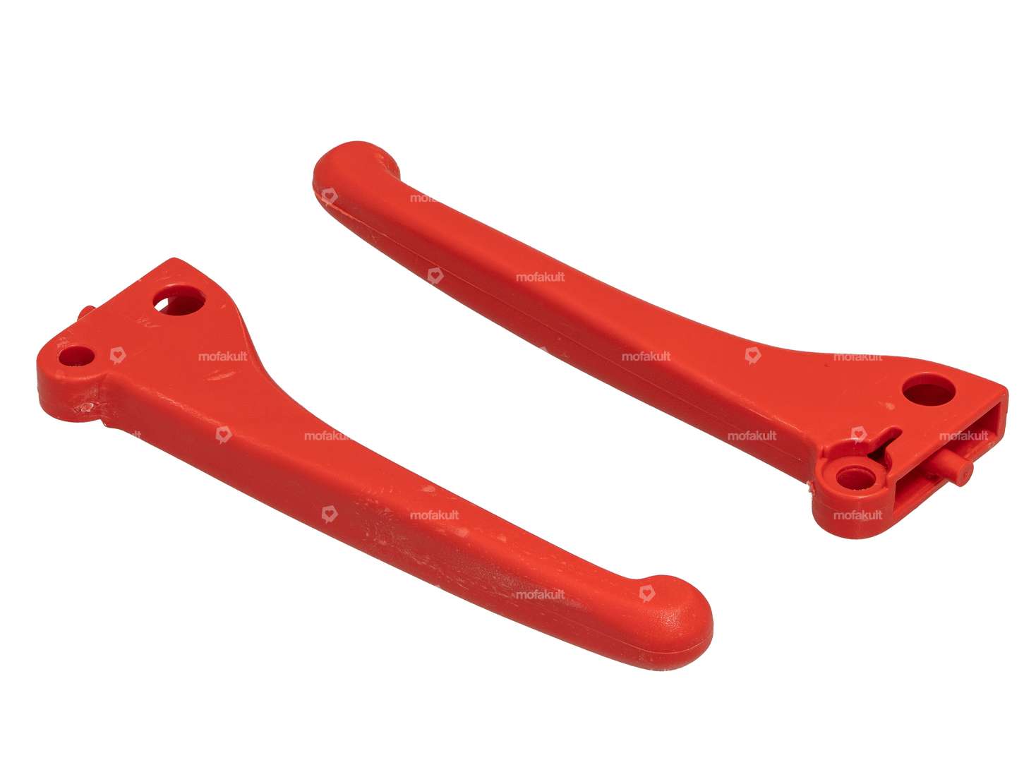 Set leve freno Domino in plastica rosso | Piaggio Ciao PX, SI, Bravo 2 / Garelli Carousel Image 2