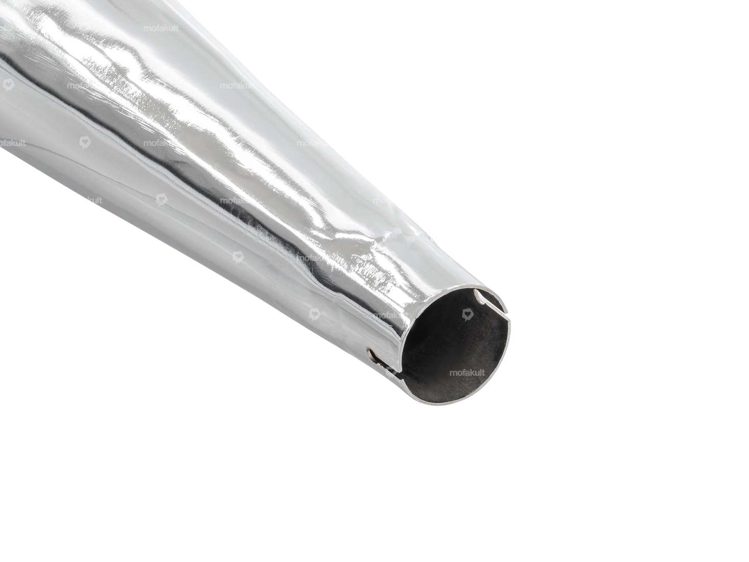 Bullet Zigarre Ø 28 / 70 mm Chrom (Reso-Auspuff) Carousel Image 4