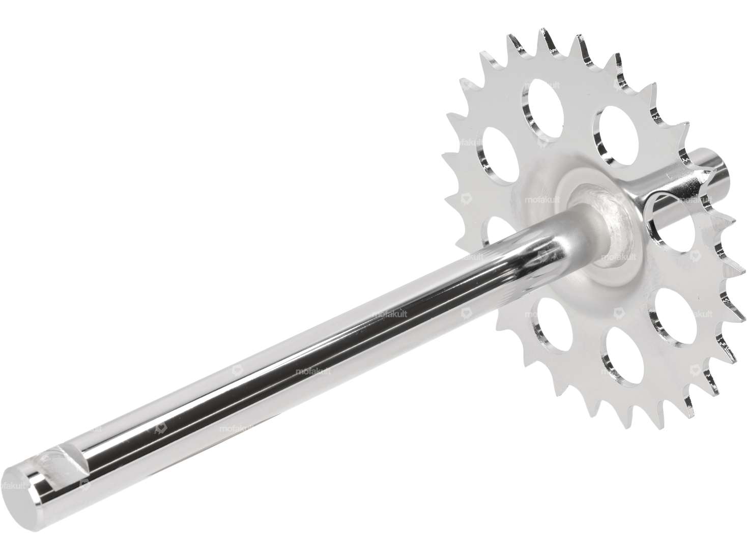 Asse pedale con corona 26 denti cromo | Puch Maxi S, N Carousel Image 2