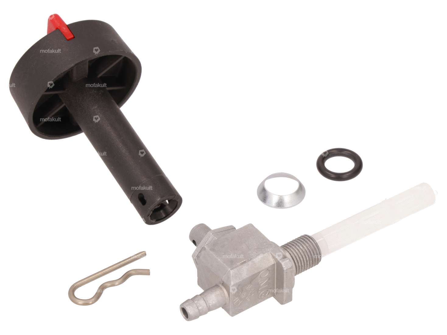 OMG robinet d'essence vertical M10x1 (visser) sortant par le bas | Piaggio Grillo Carousel Image 3