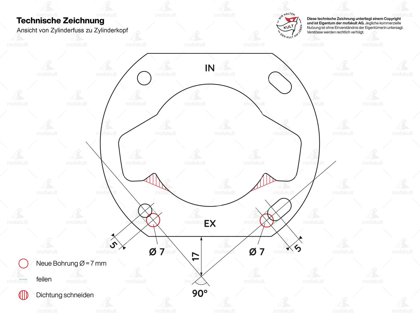 Kit de cylindres 38 mm version 45 km/h | Sachs (504), 505, 508 Carousel Image 5