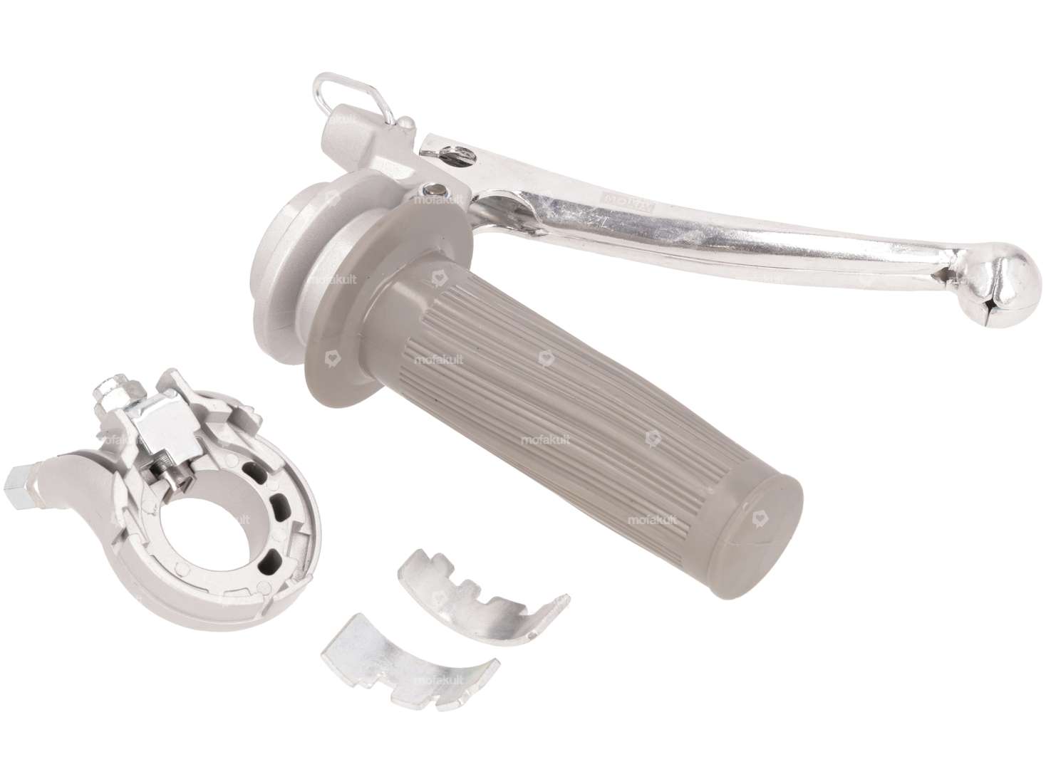 Poignée de commande 2 / 3 vitesses (réplique Magura) argent / gris Carousel Image 3