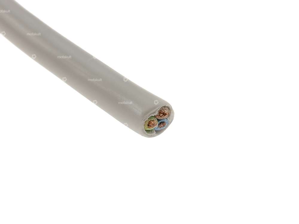 Câble d'alimentation 3 fils gris 0.75mm² (au mètre) Carousel Image 2
