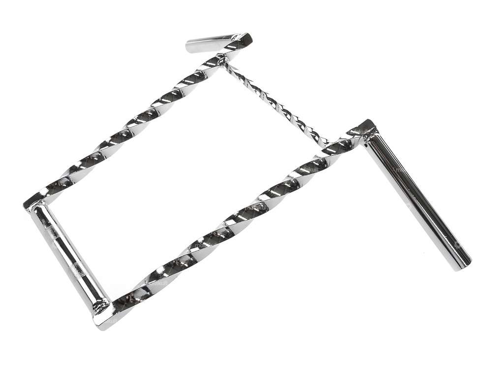 Handlebar fork plate 35 cm turned with chrome strut Carousel Image 2