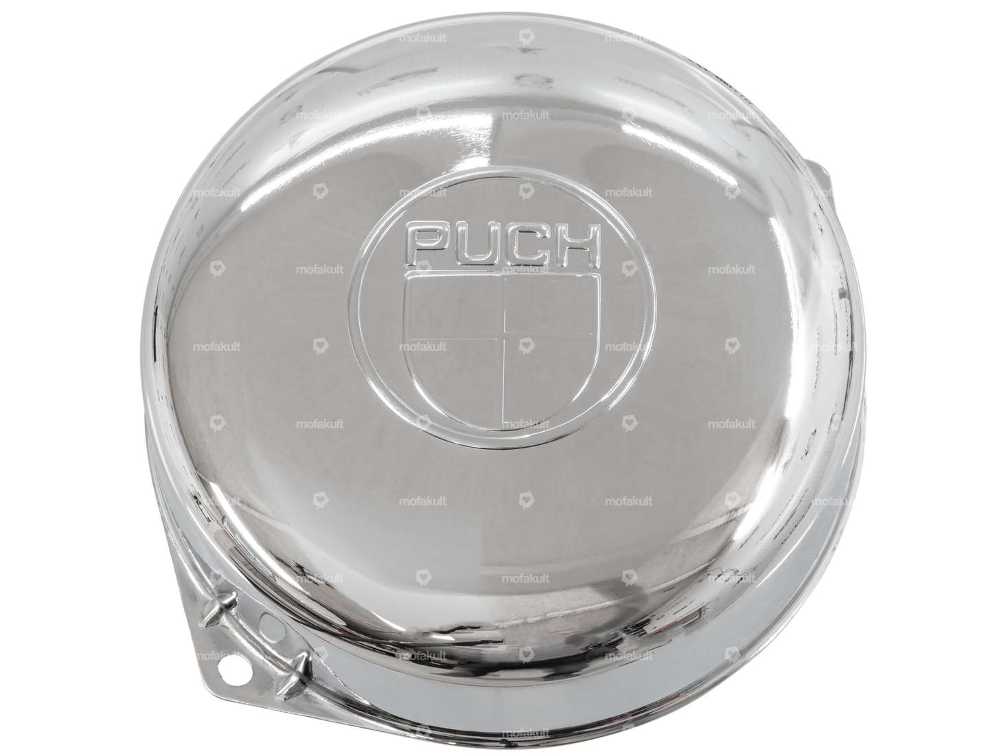 swiing® revival ignition cover "Puch" emblem chrome | Puch Carousel Image 1