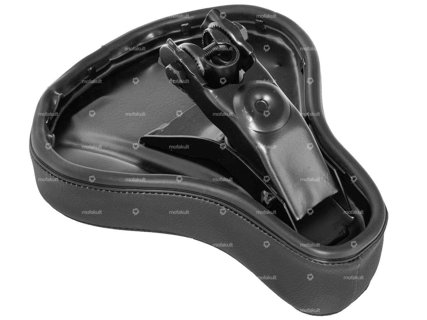 Selle basse à suspension, noire Carousel Image 4