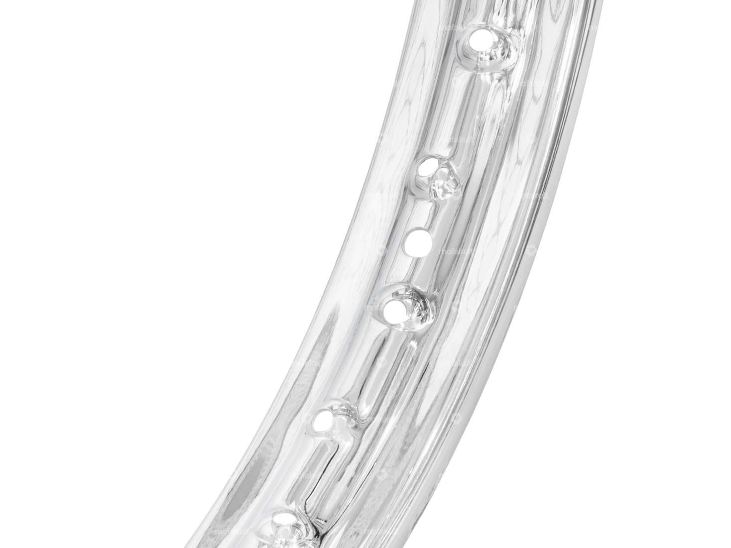 Anneau de jante 1.60 x 19" (60 mm) chromé grands trous de tétons Carousel Image 2