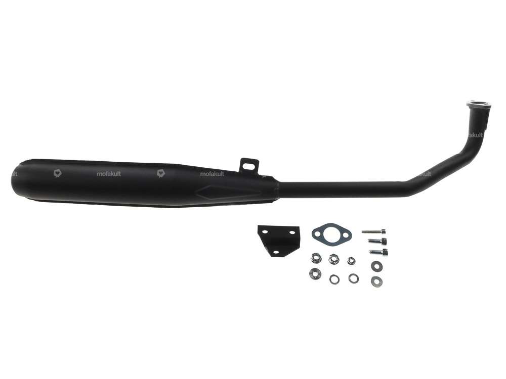 Echappement SITO Plus 25 mm sortie droite noir | Tomos Carousel Image 1