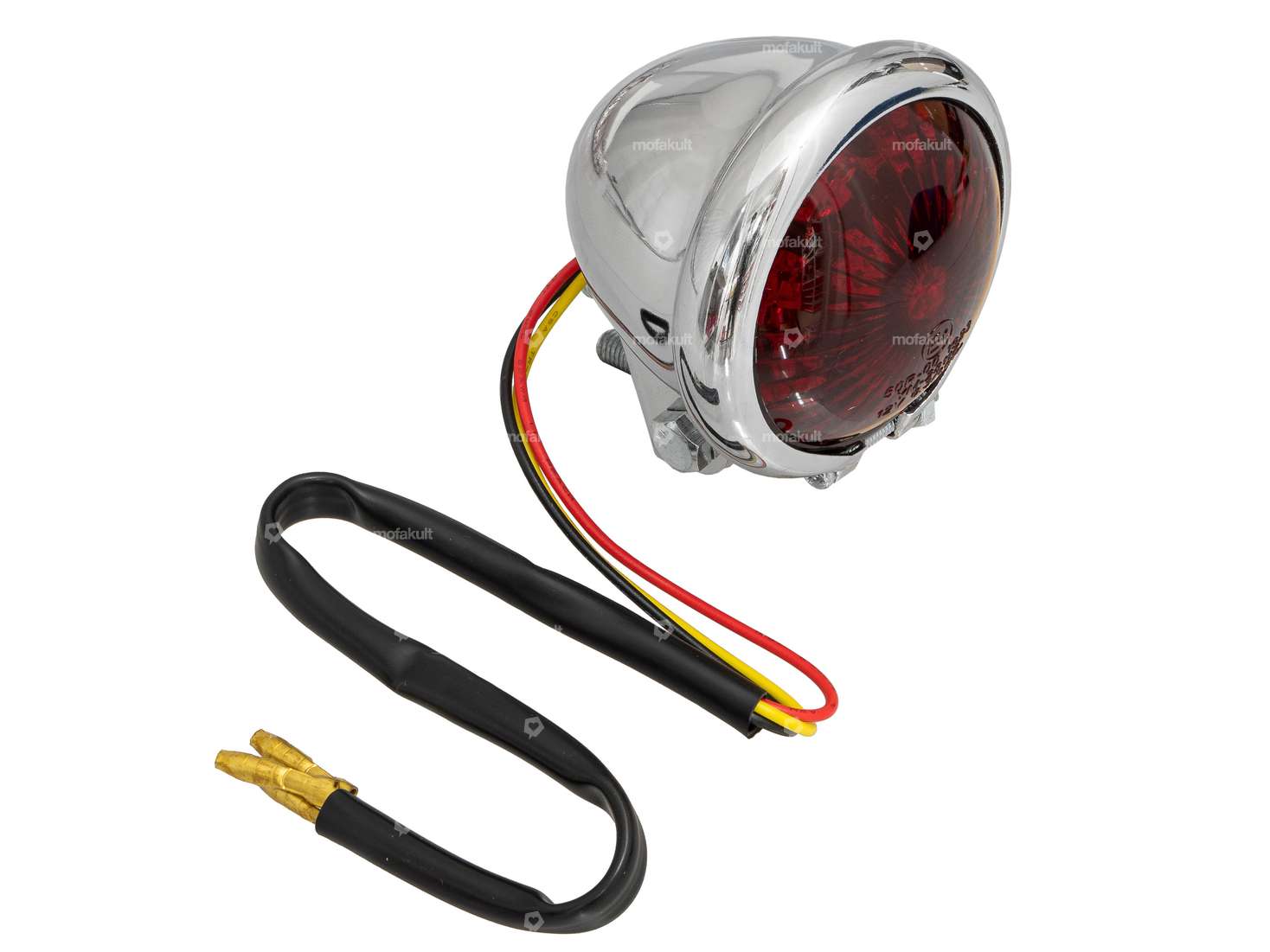 66HEROES Feu arrière "Minnesota" Chrome Lentille rouge Carousel Image 1