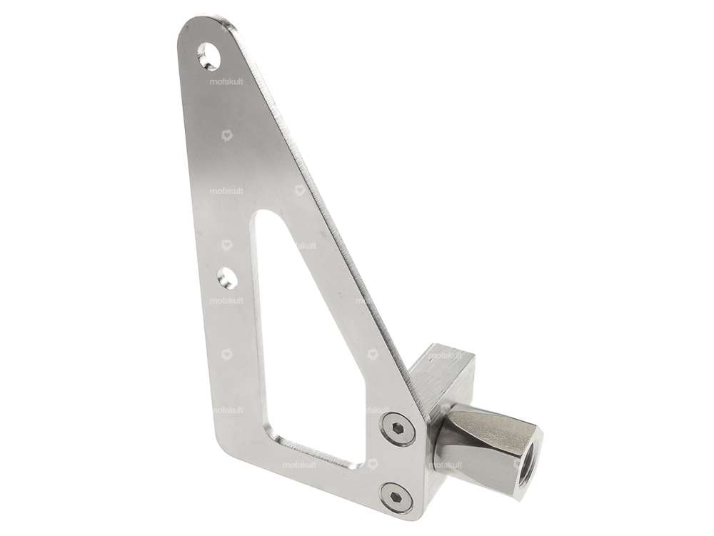 66HEROES Nummernschildhalter seitlich inkl. Aufnahmezapfen Inox (CH-Version) Carousel Image 1