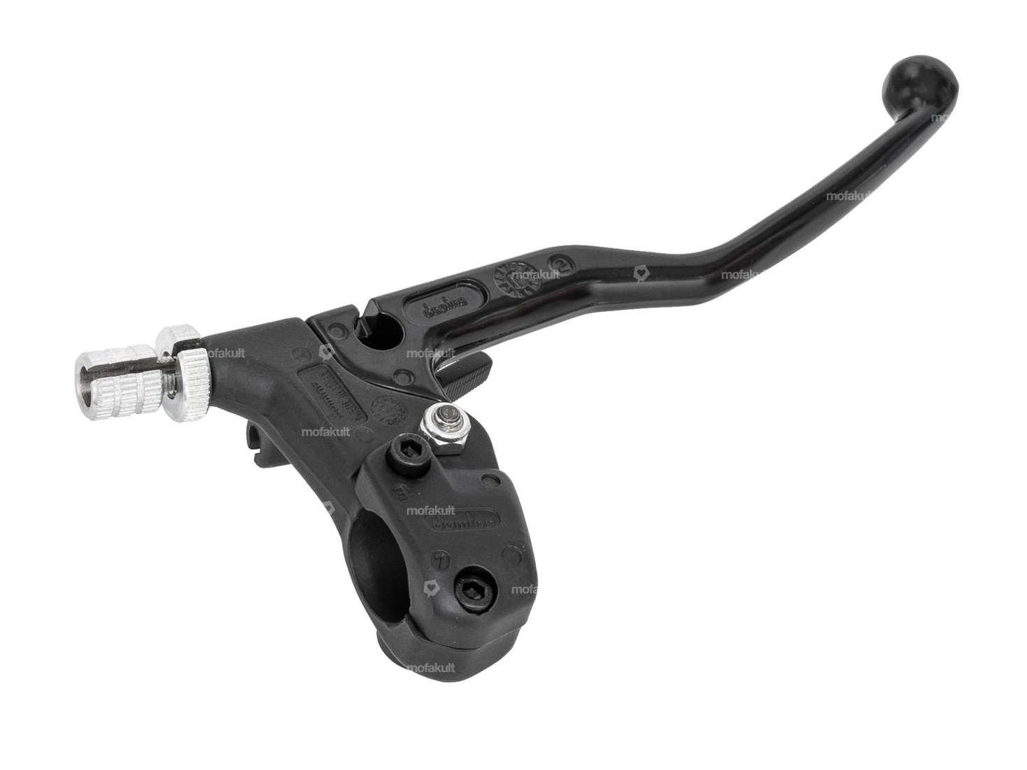 Domino brake lever aluminum left with decorative lever black Carousel Image 2
