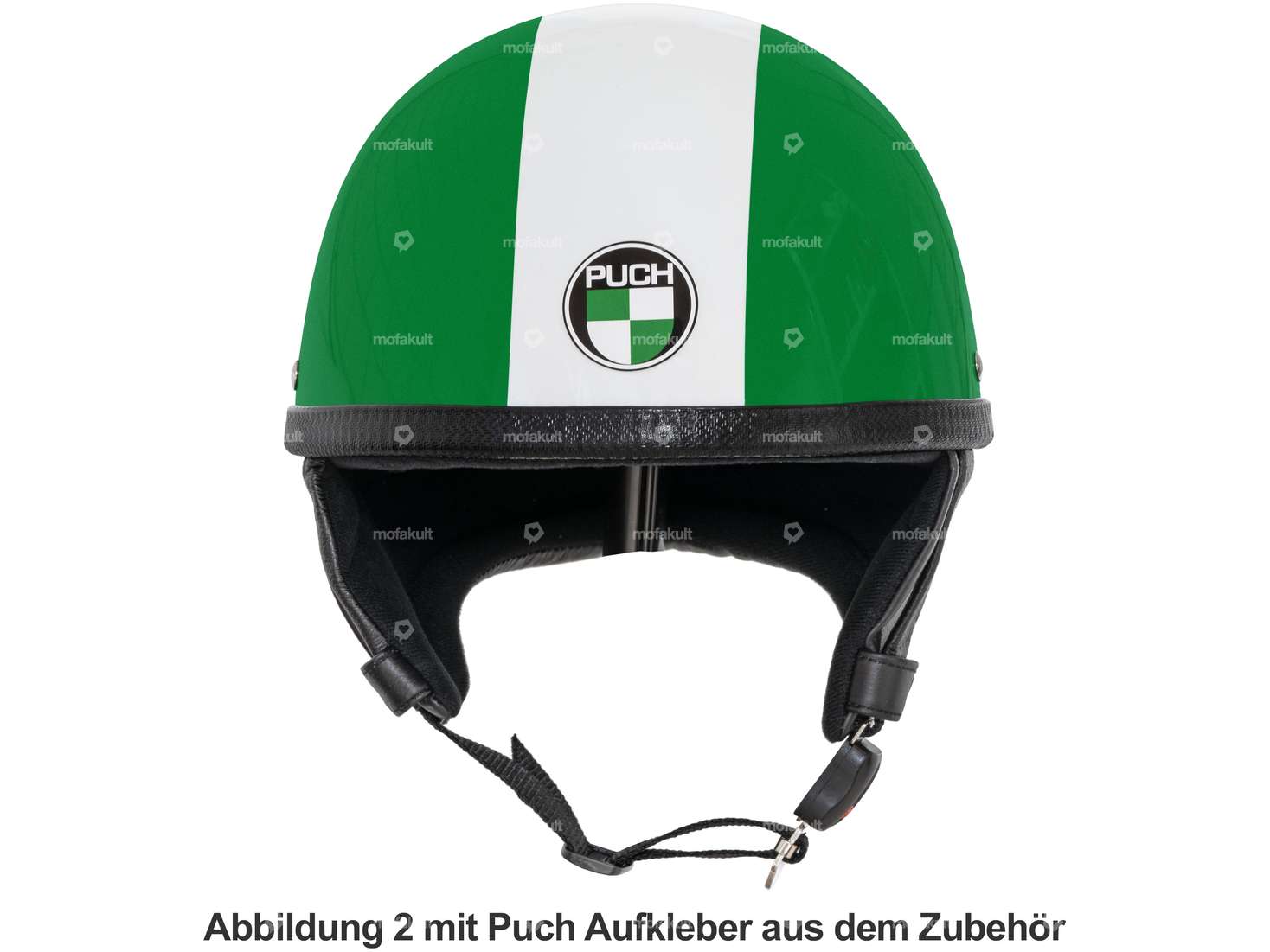 Casco "Pot" Puch Edition (S - XXL) verde / bianco Carousel Image 2