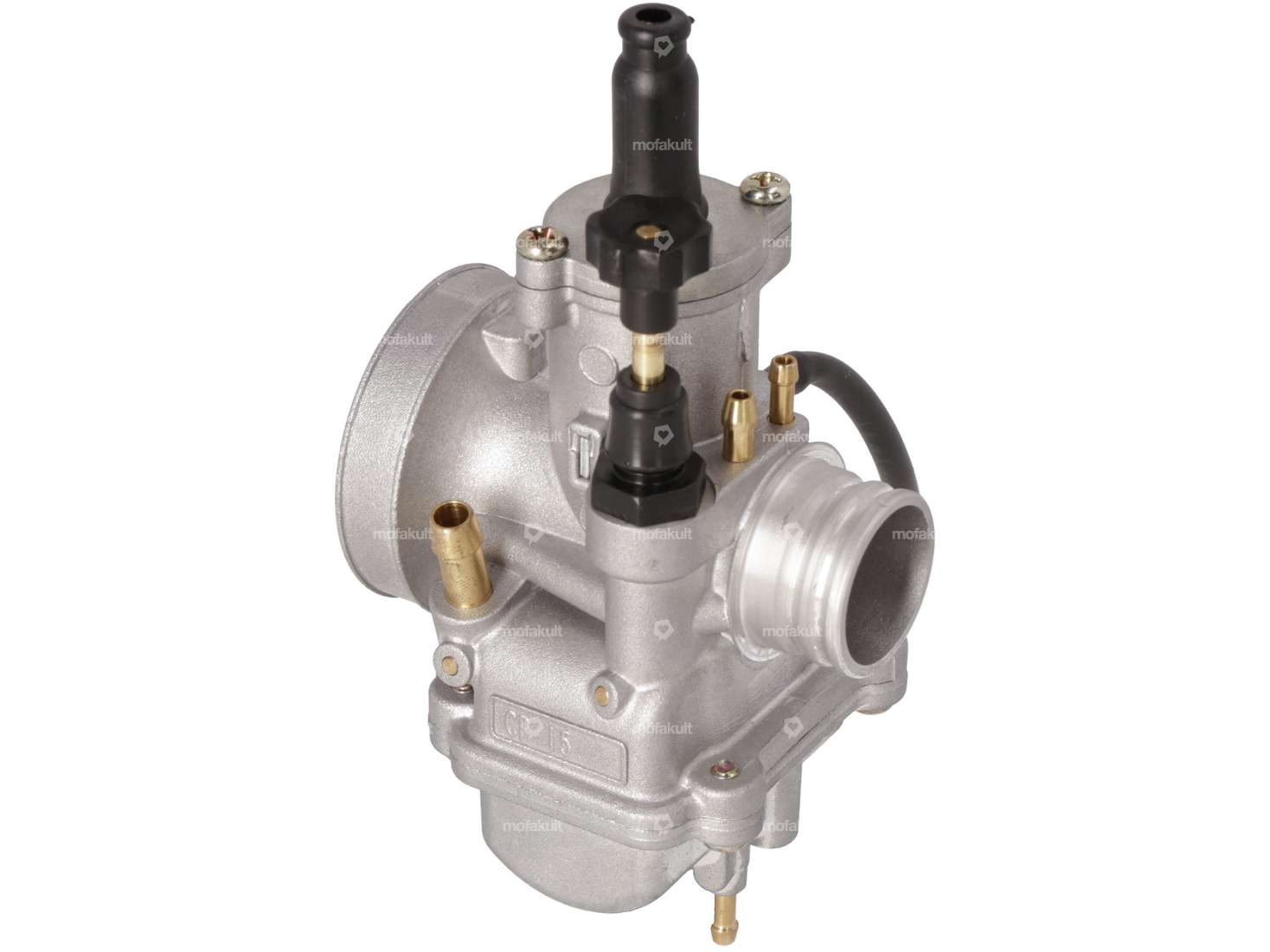 Carburateur Polini CP 15 mm (Handchoke) bride en caoutchouc Carousel Image 4