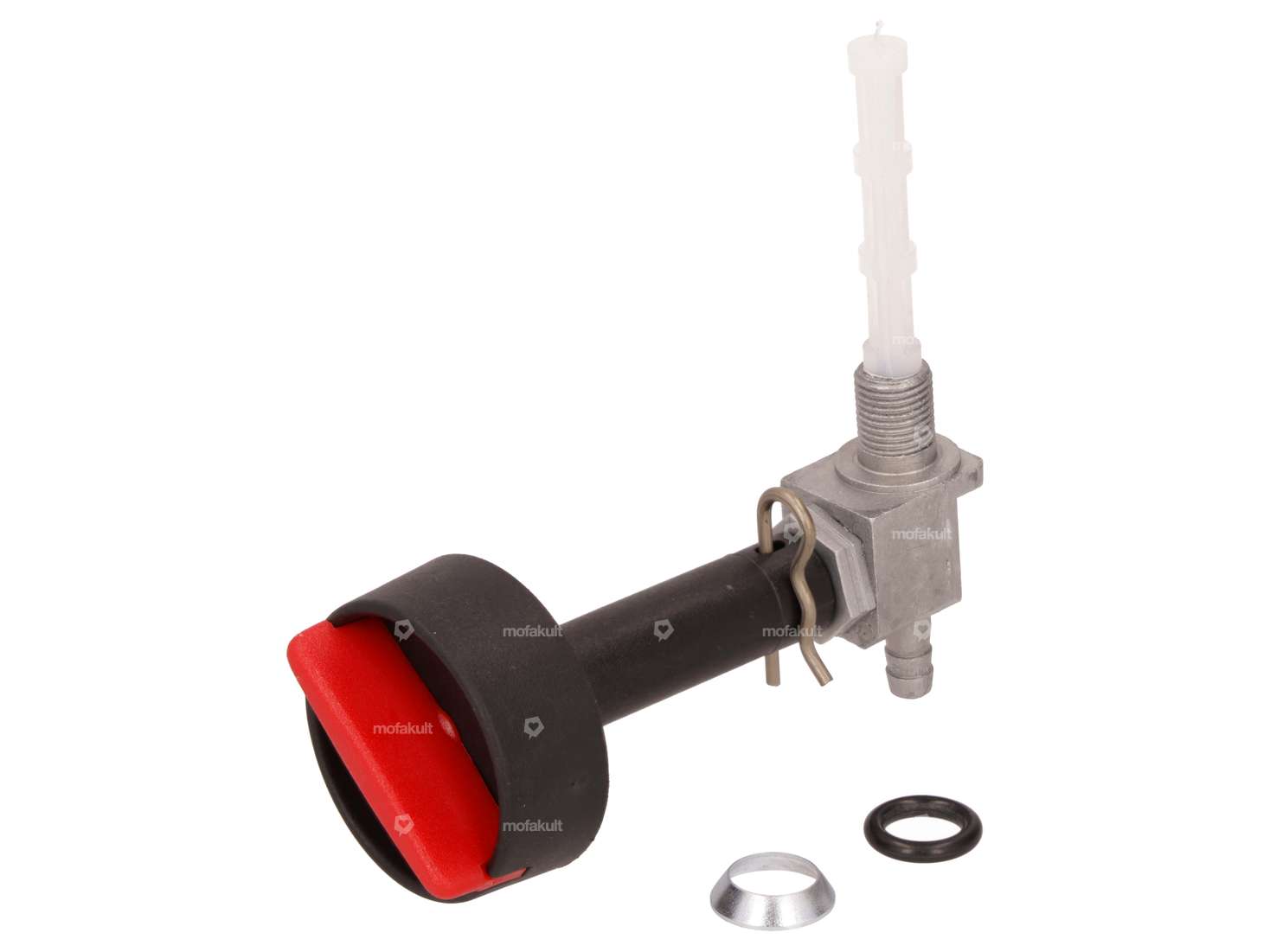 OMG robinet d'essence vertical M10x1 (visser) sortant par le bas | Piaggio Grillo Carousel Image 2