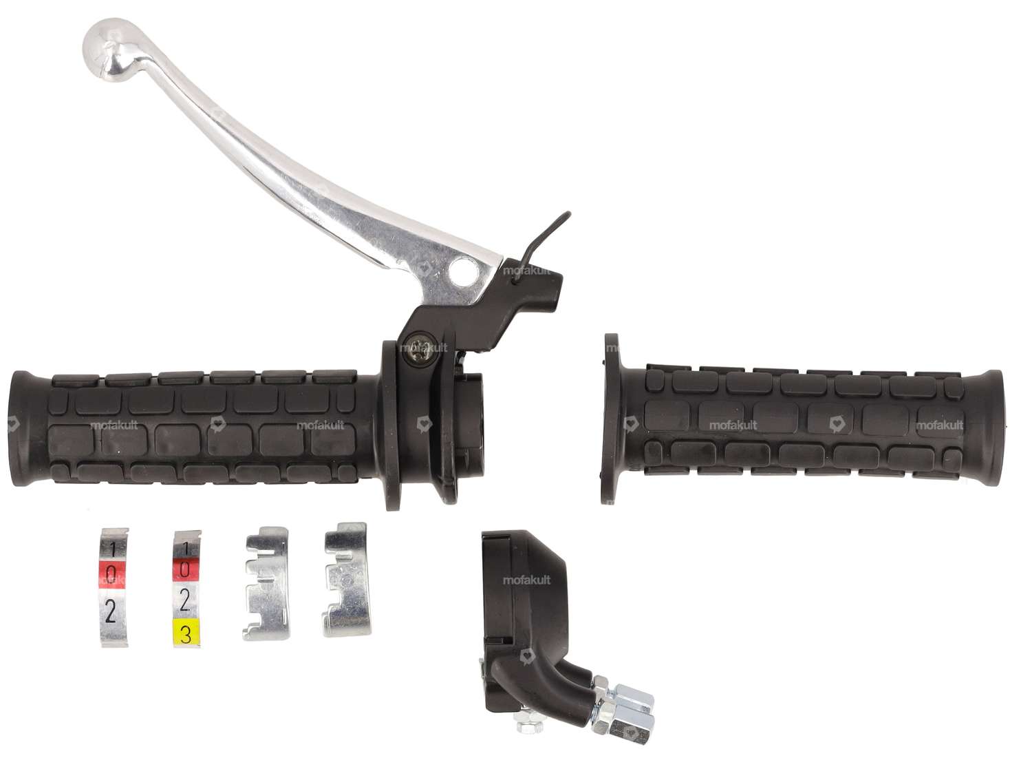 Leva del cambio a 2 / 3 velocità (replica Magura) nera Carousel Image 1