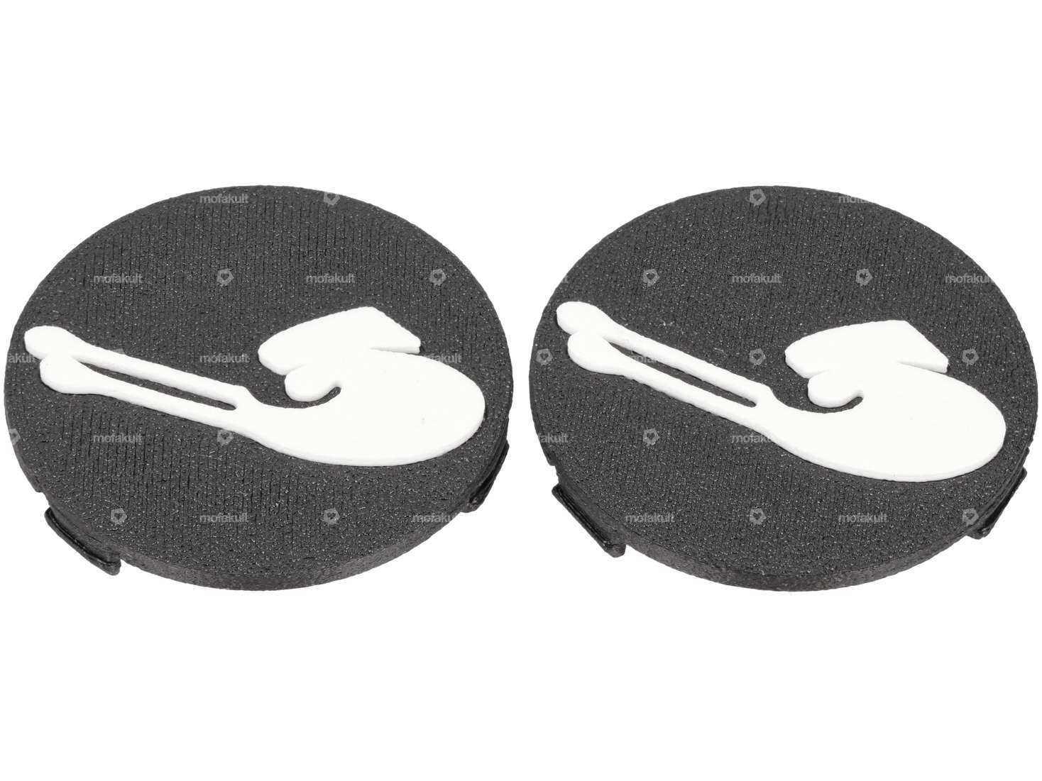 Emblem Logo «Grillo» Tank (Paar) | Piaggio Grillo Carousel Image 1