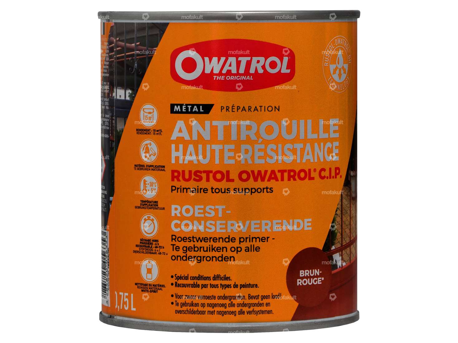 OWATROL Rustol CIP Primer Rust Sealer 750 ml Carousel Image 1