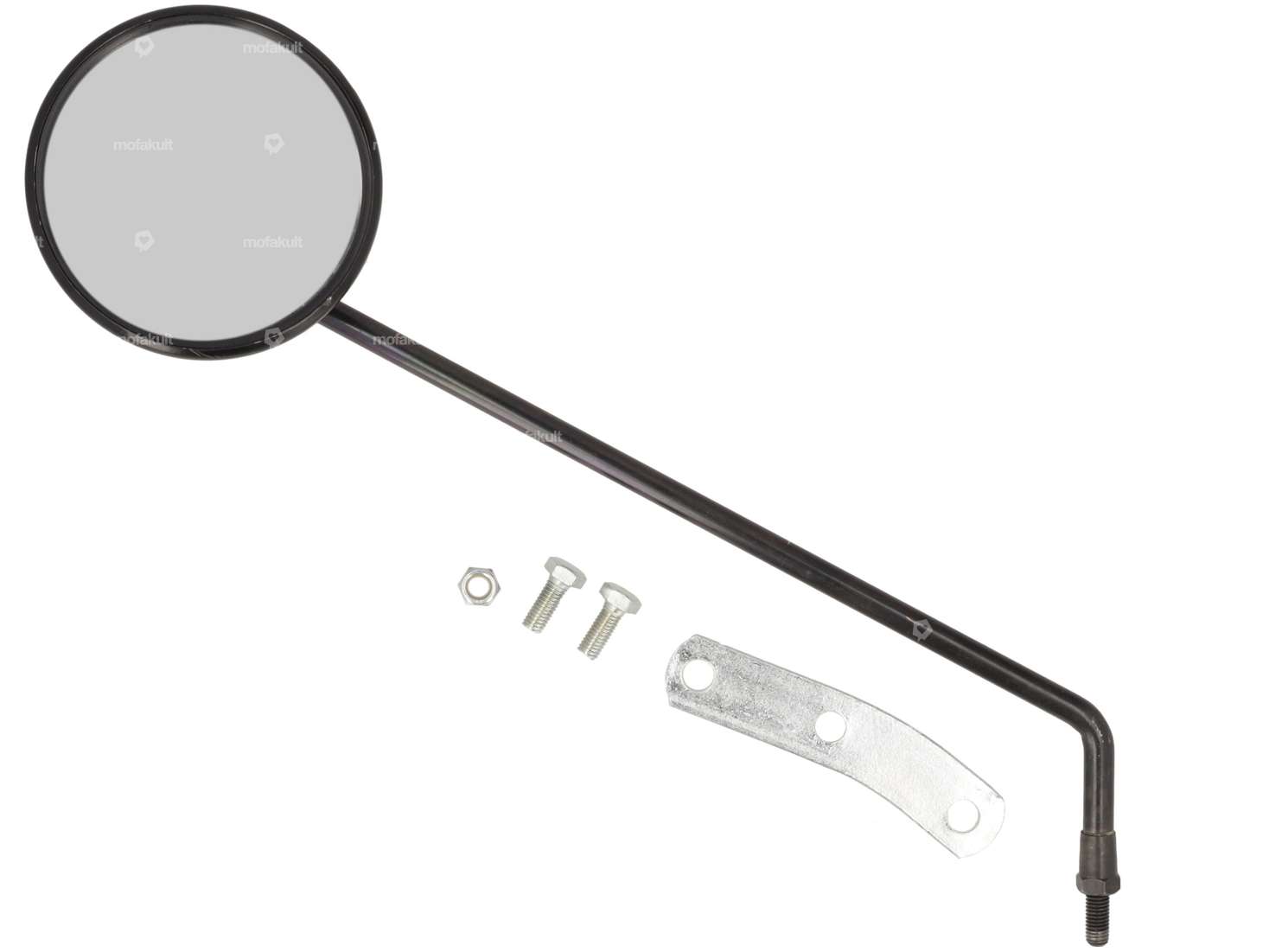 Specchio Cuppini rotondo Ø 100 mm sinistro nero NOS | Vespa & Lambretta Carousel Image 1