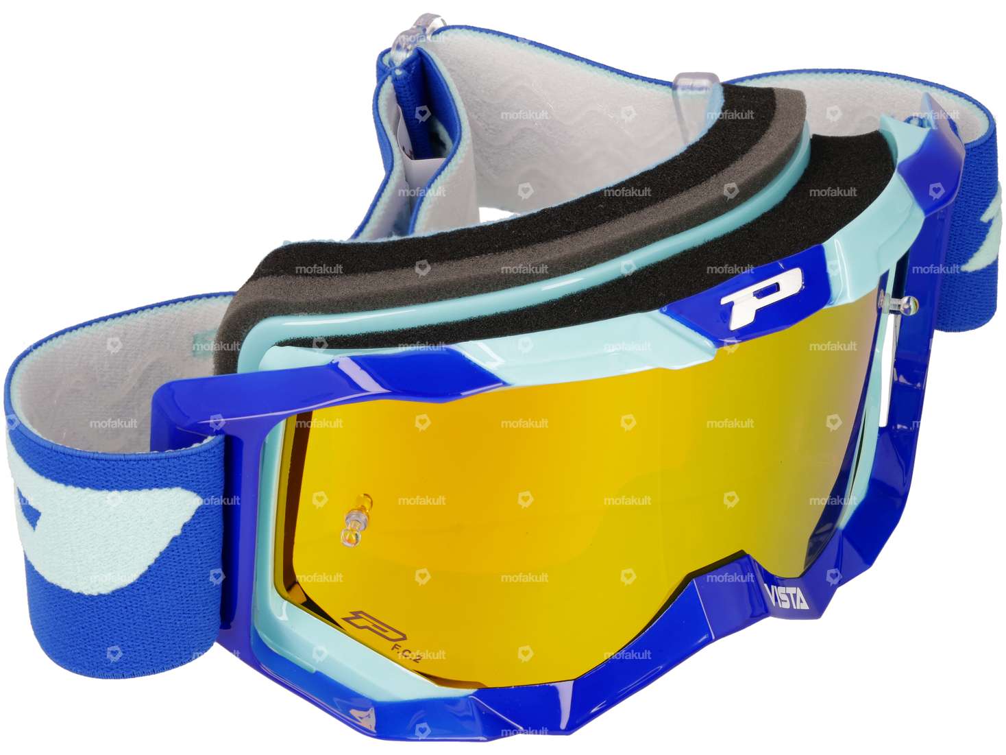 Lunettes ProGrip 3303 Vista bleu / turquoise miroité Carousel Image 1