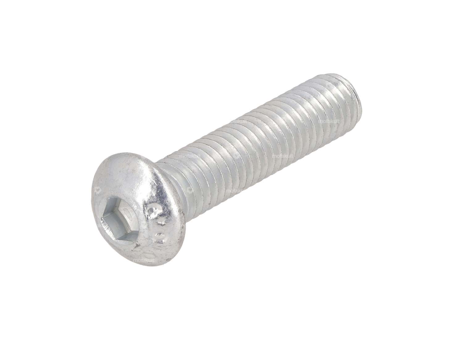 M8x35 bolt with semicircular head hexagon socket, galvanized (10.9 strength) Carousel Image 1