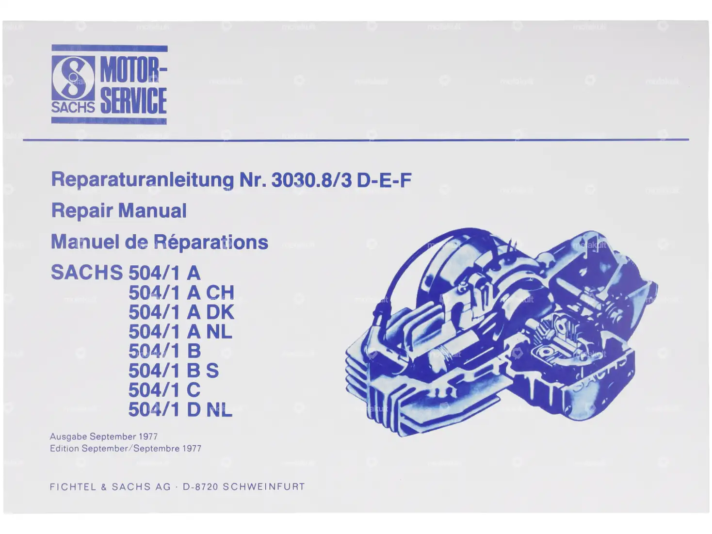 Repair instructions | Sachs 504/1 | mofakult