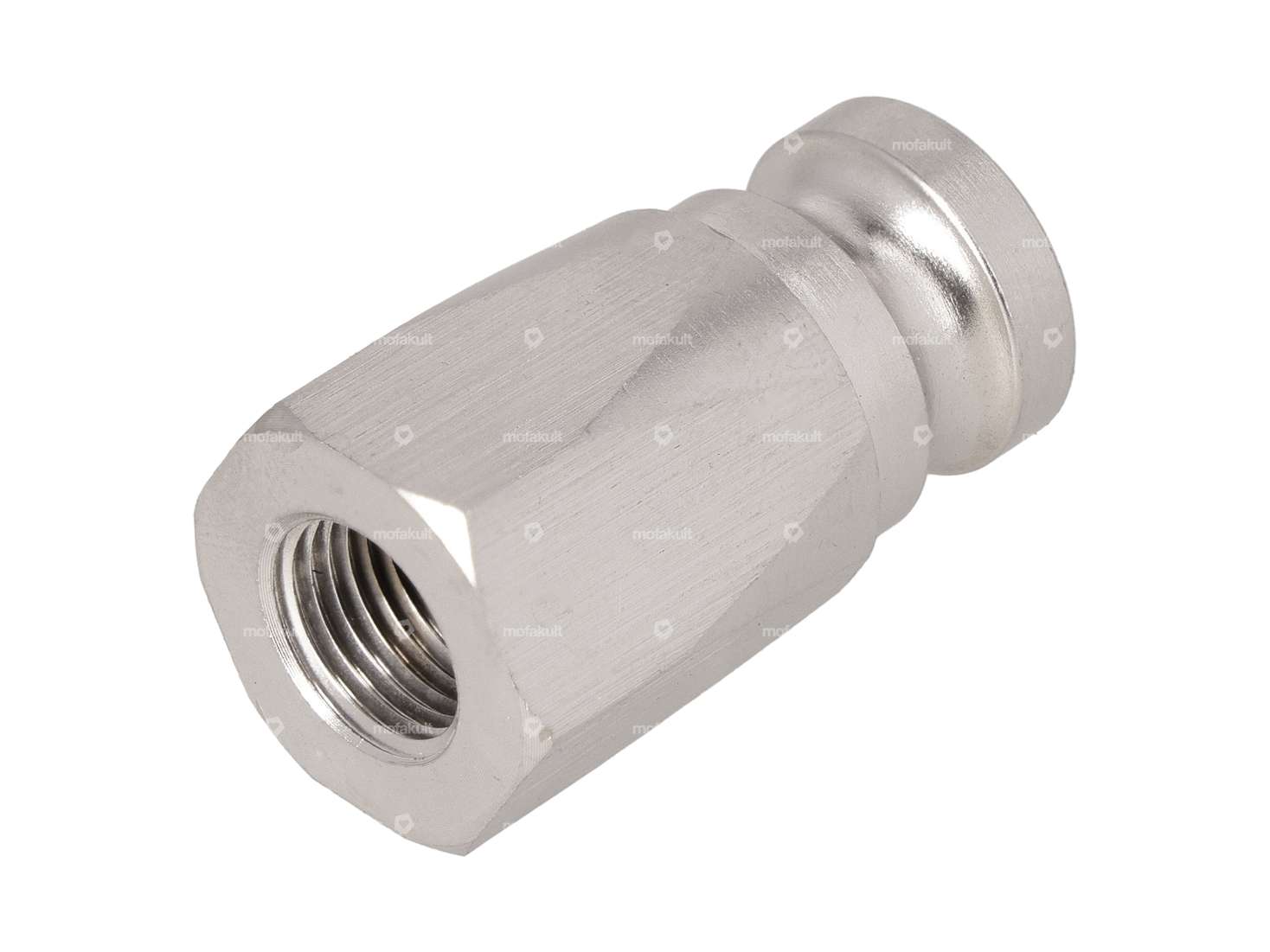 66HEROES Pivot de réception M10 Support de plaque d'immatriculation latéral Inox Carousel Image 1