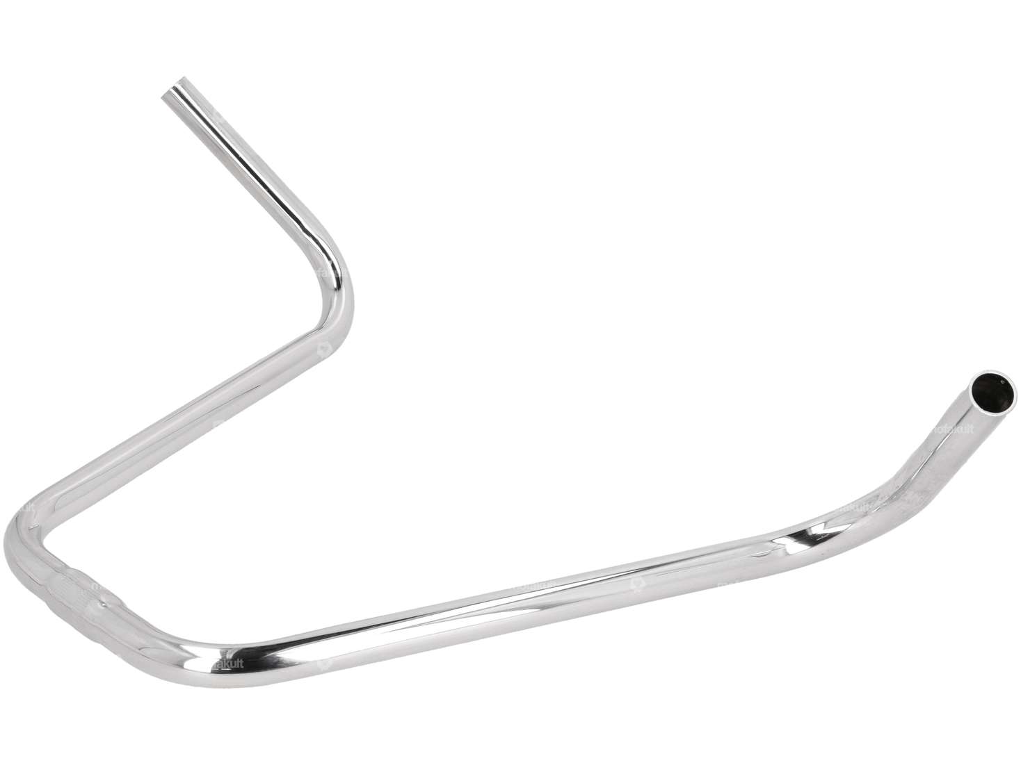 Attacco manubrio 38 cm Apehanger (manubrio a palo) cromato Carousel Image 2