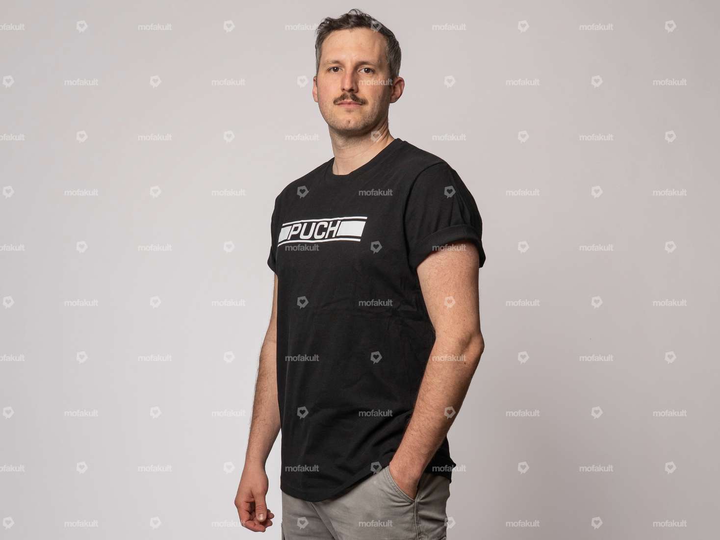 mk-Merch T-Shirt «PUCH» schwarz Carousel Image 4