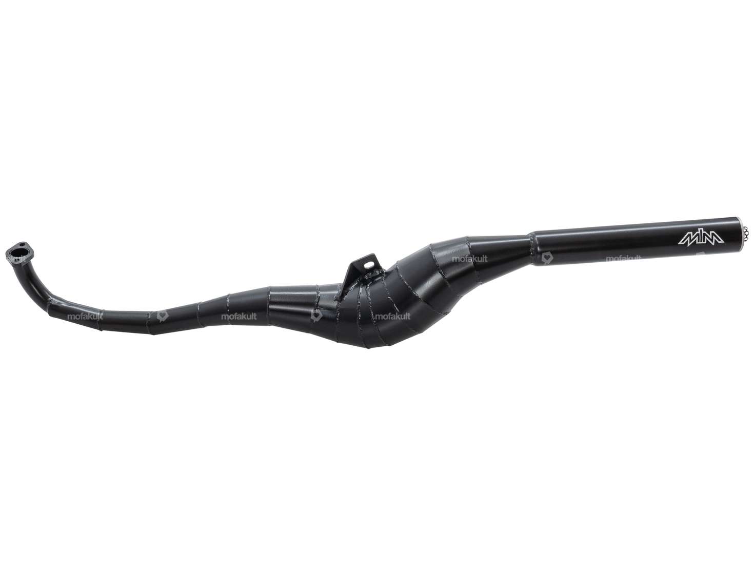 MLM pot d'échappement "Crazy Pipe" noir sortie droite | Puch Carousel Image 1