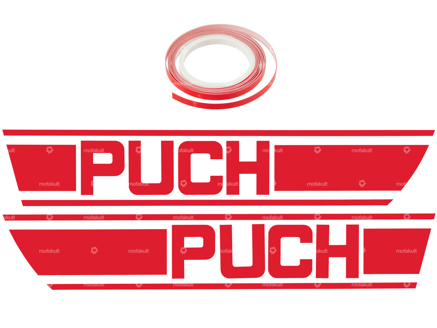 Klebersatz Tank rot Folienplot | Puch X30 Carousel Image 1