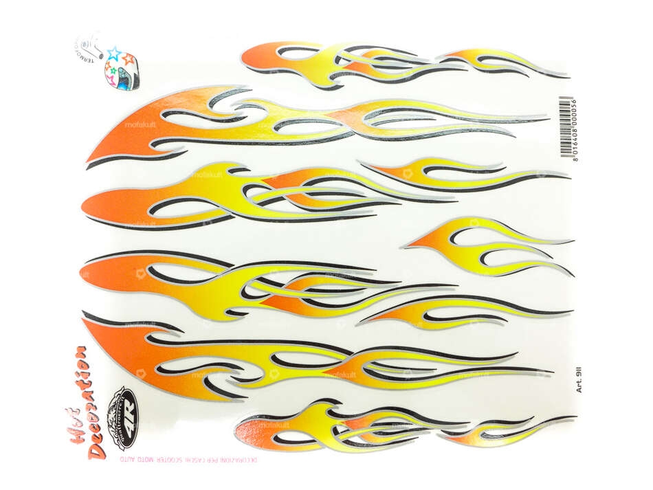 Aufkleberbogen Flame 20x24 Carousel Image 1