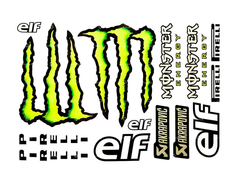 Aufkleberbogen «Monster Energy» 340 x 240 mm Carousel Image 1