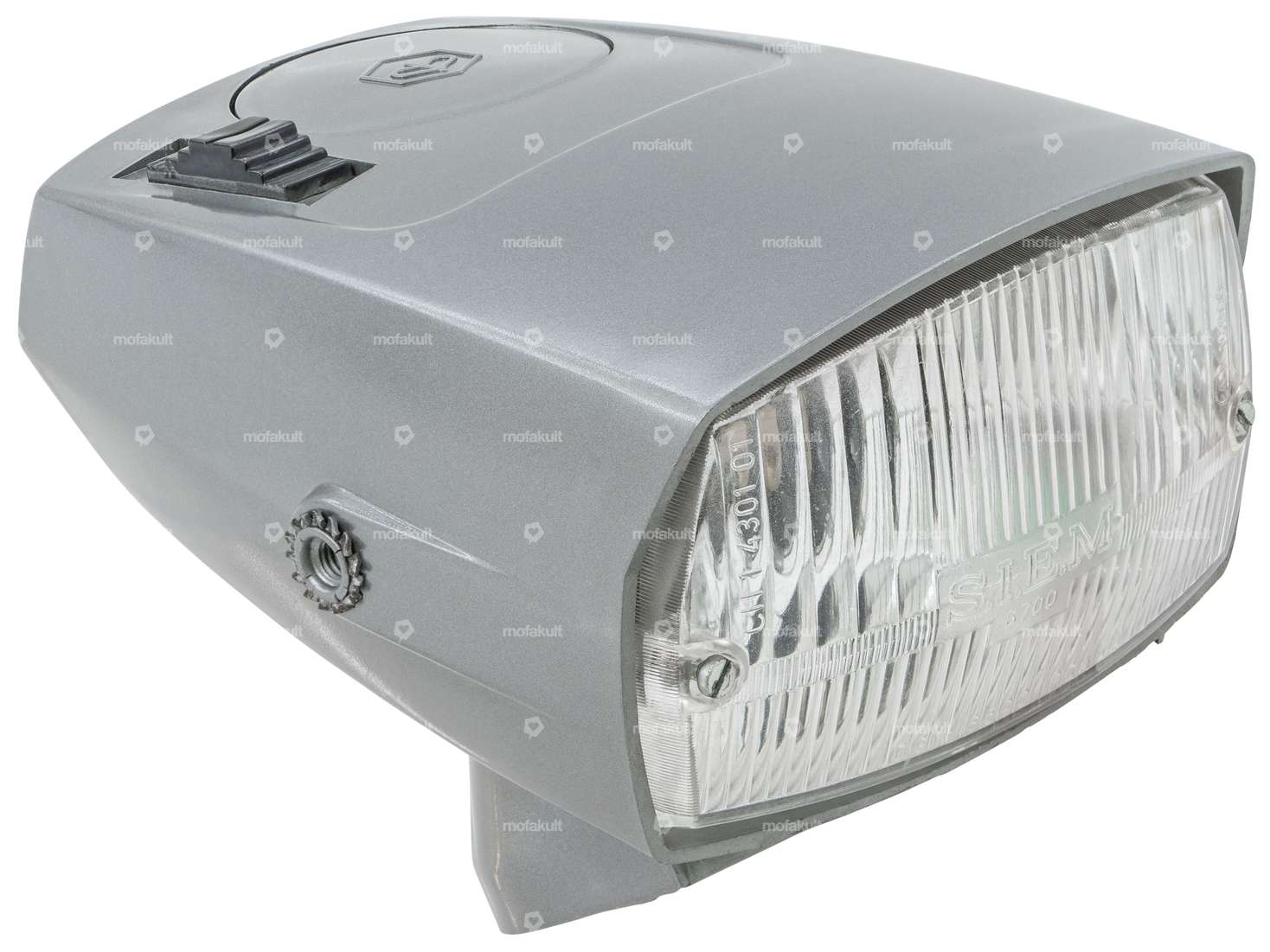 Siem headlight painted gray | Piaggio Ciao P, SC Carousel Image 1